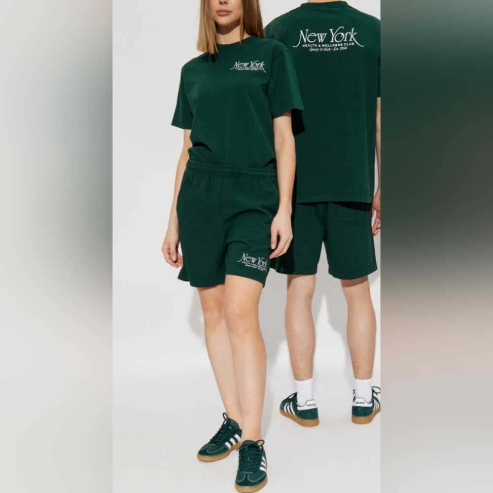 Sporty & Rich New York 94 Printed Cotton Jersey T-Shirt